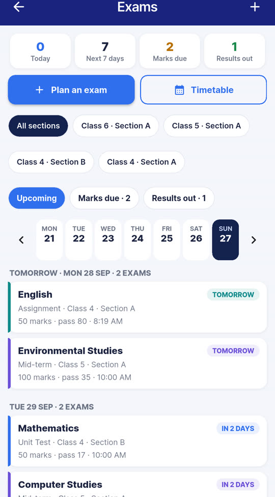 InstiQ exams